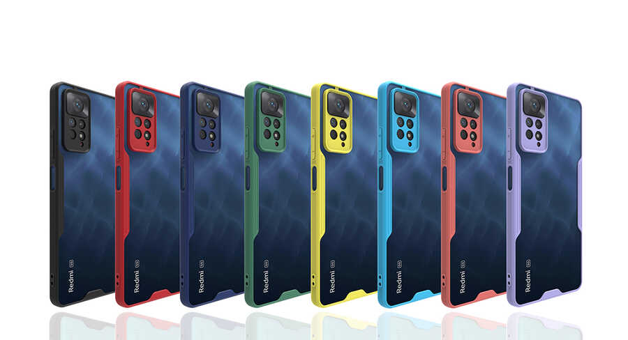 Xiaomi Redmi Note 11 Pro 5G Kılıf Zore Parfe Kapak Siyah