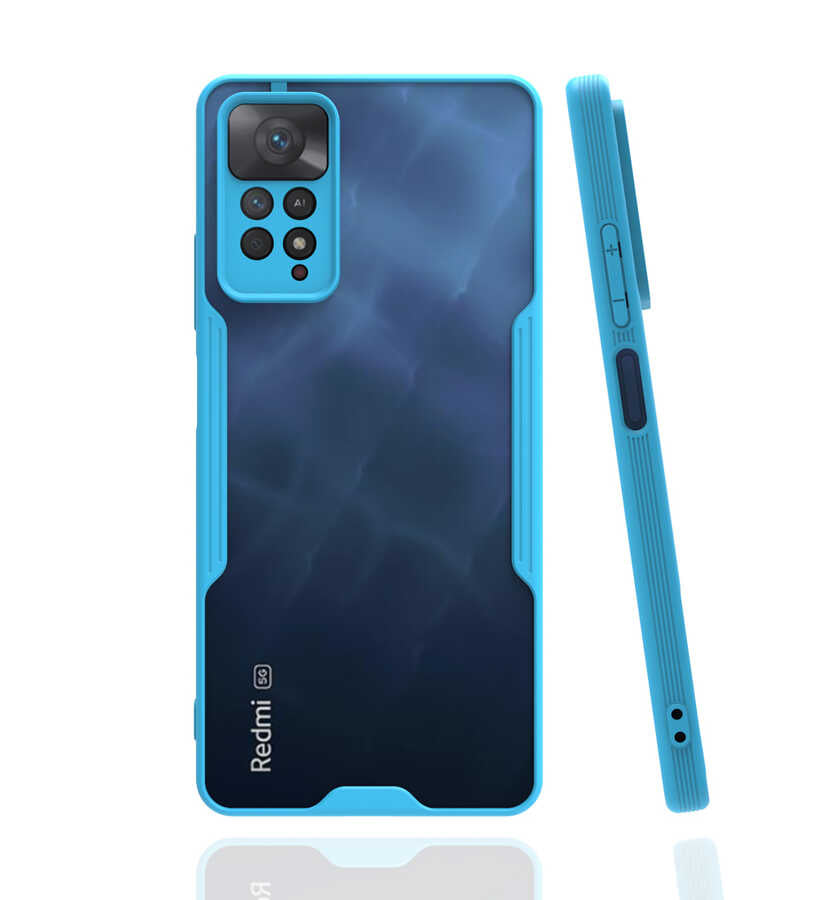 Xiaomi Redmi Note 11 Pro 5G Kılıf Zore Parfe Kapak Mavi