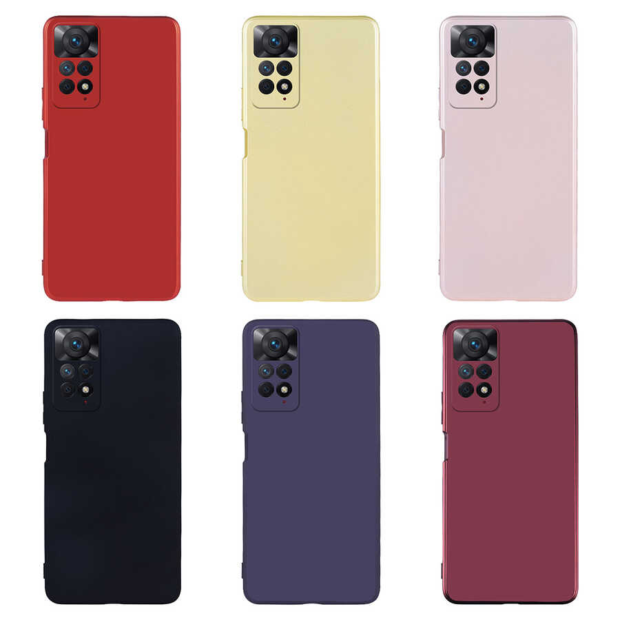 Xiaomi Redmi Note 11 Pro 5G Kılıf Zore Premier Silikon Kapak Saks Mavi
