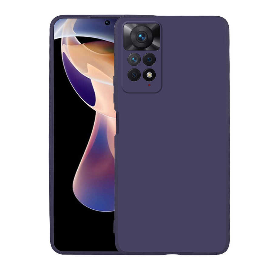 Xiaomi Redmi Note 11 Pro 5G Kılıf Zore Premier Silikon Kapak Lacivert