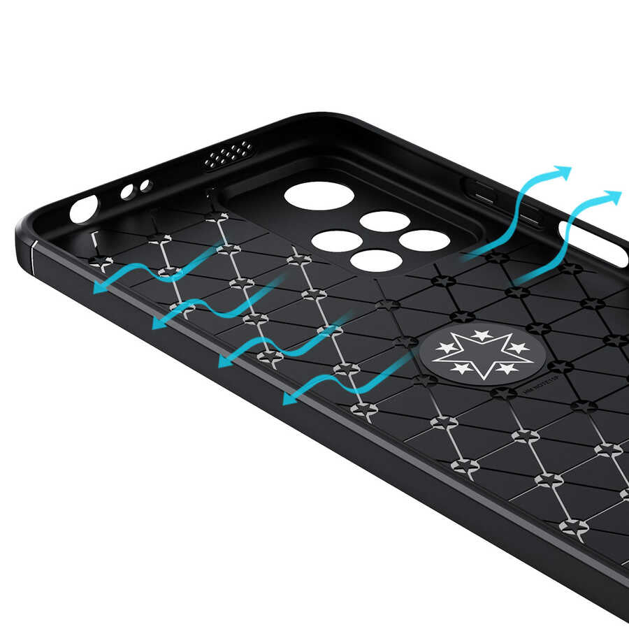 Xiaomi Redmi Note 11 Pro 5G Kılıf Zore Ravel Silikon Kapak Siyah