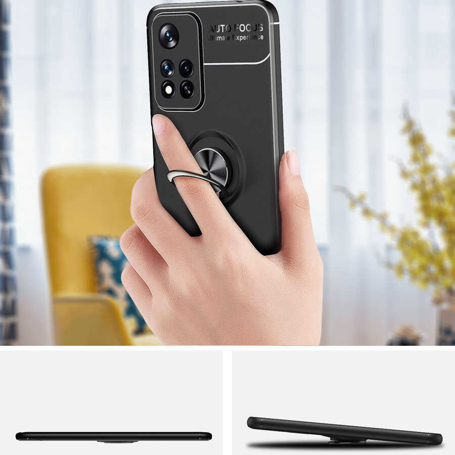 Xiaomi Redmi Note 11 Pro 5G Kılıf Zore Ravel Silikon Kapak Kırmızı