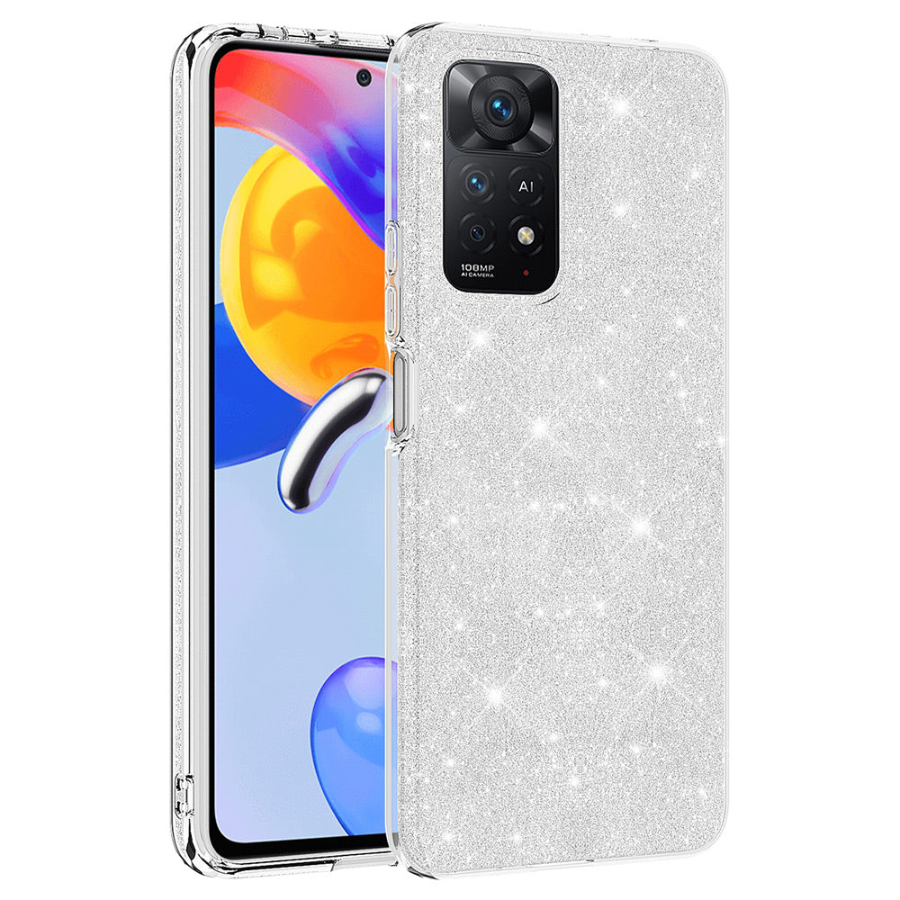 Xiaomi Redmi Note 11 Pro 5G Kılıf Zore Shining Silikon Mor