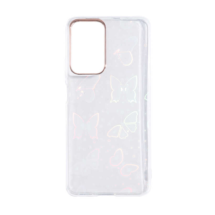 Xiaomi Redmi Note 11 Pro 5G Kılıf Zore Sidney Desenli Sert Kapak Butterfly No2