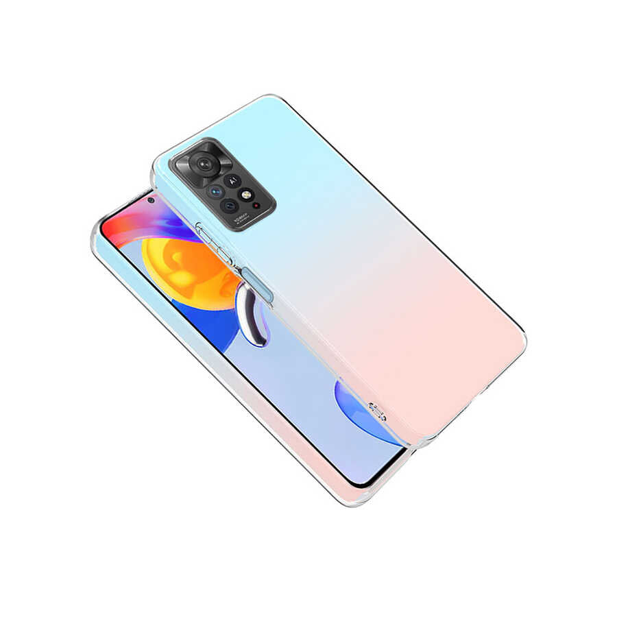 Xiaomi Redmi Note 11 Pro 5G Kılıf Zore Süper Silikon Kapak Renksiz