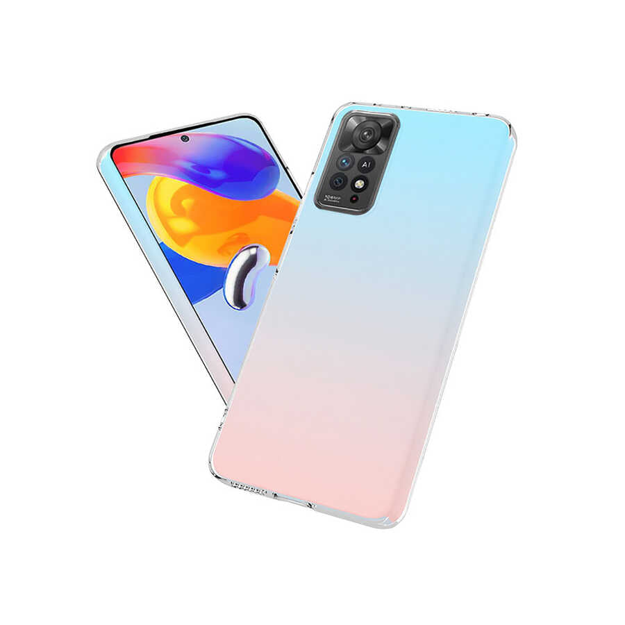 Xiaomi Redmi Note 11 Pro 5G Kılıf Zore Süper Silikon Kapak Renksiz