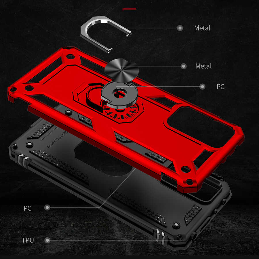 Xiaomi Redmi Note 11 Pro 5G Kılıf Zore Vega Kapak Siyah
