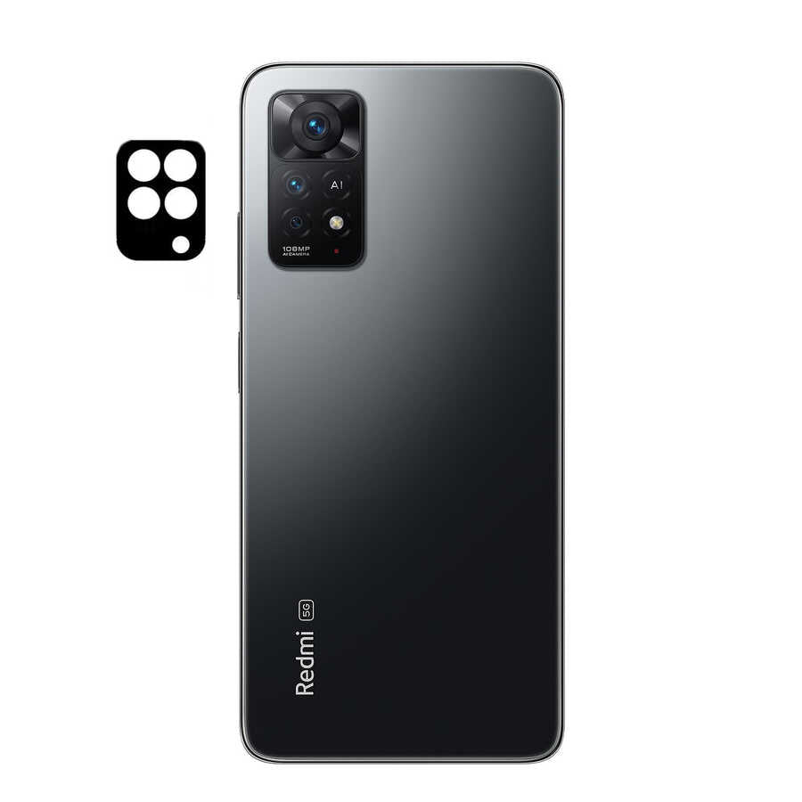 Xiaomi Redmi Note 11 Pro 5G Zore 3D Kamera Camı Siyah