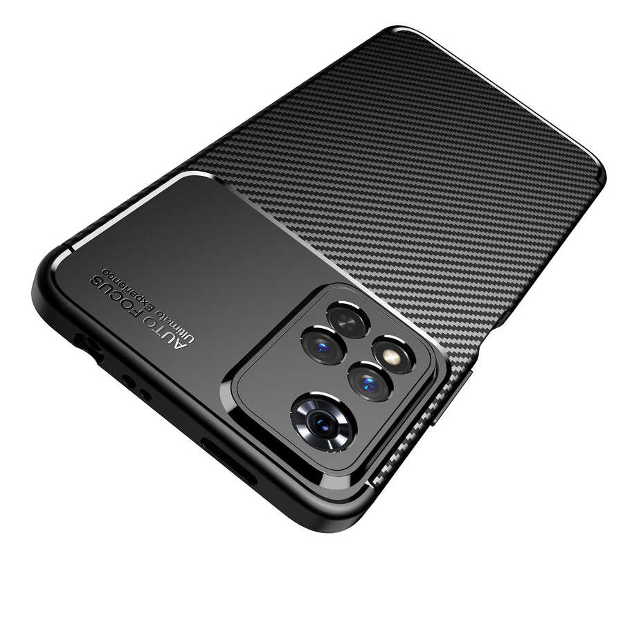 Xiaomi Redmi Note 11 Pro Plus 5G Kılıf Zore Negro Silikon Kapak Siyah