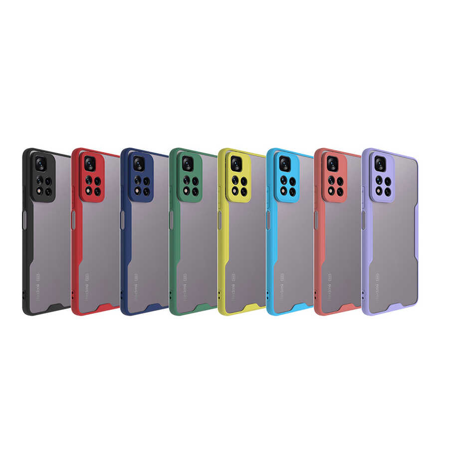 Xiaomi Redmi Note 11 Pro Plus 5G Kılıf Zore Parfe Kapak Sarı