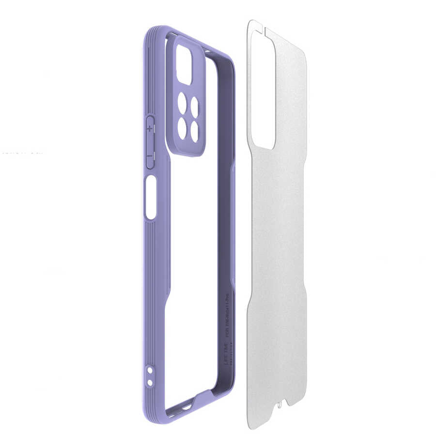 Xiaomi Redmi Note 11 Pro Plus 5G Kılıf Zore Parfe Kapak Mor