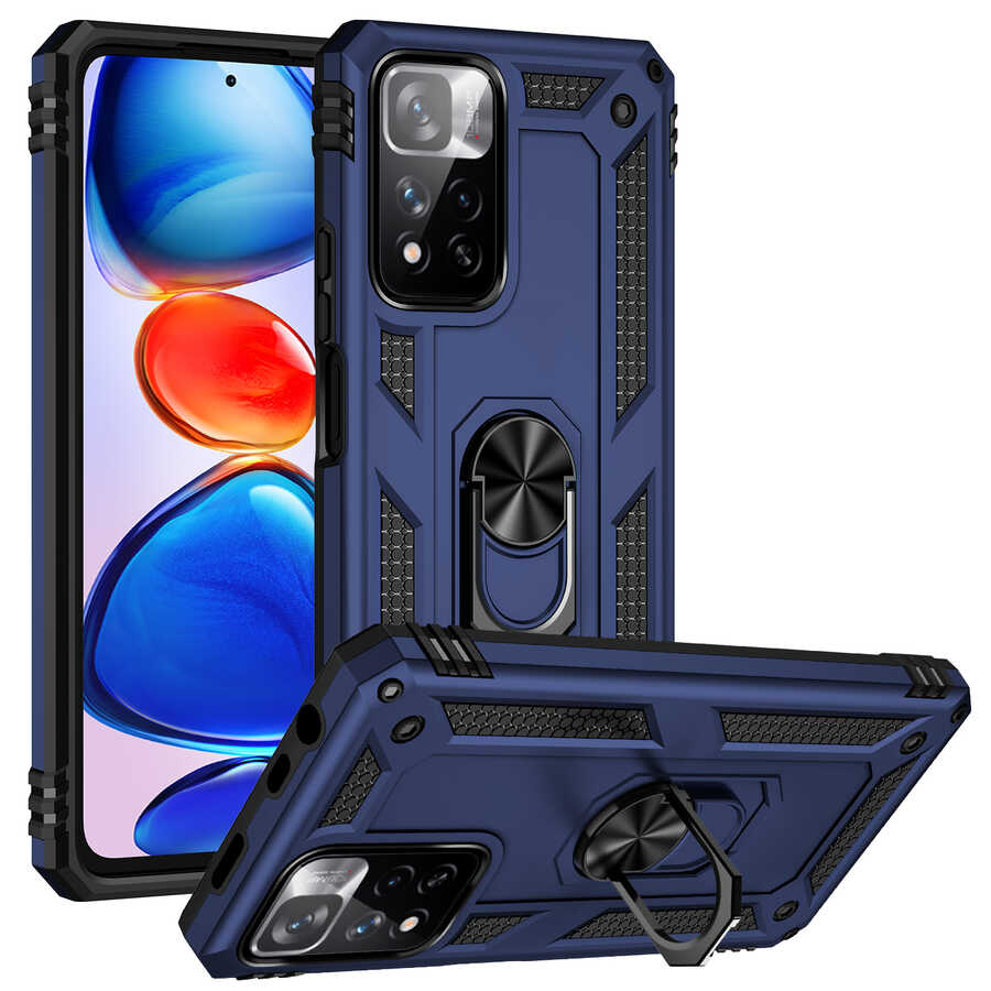 Xiaomi Redmi Note 11 Pro Plus 5G Kılıf Zore Vega Kapak Gri