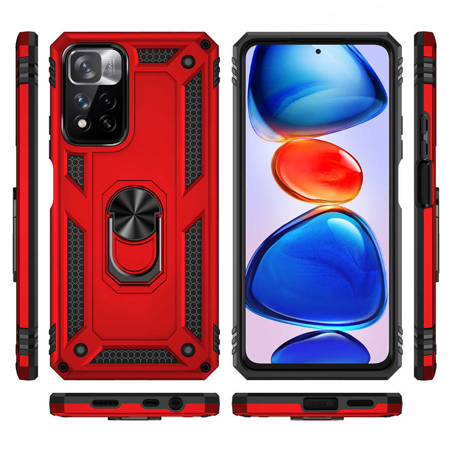 Xiaomi Redmi Note 11 Pro Plus 5G Kılıf Zore Vega Kapak Gri