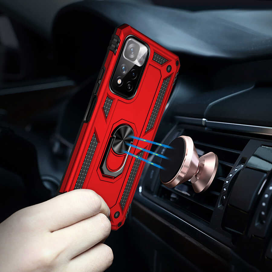 Xiaomi Redmi Note 11 Pro Plus 5G Kılıf Zore Vega Kapak Gri