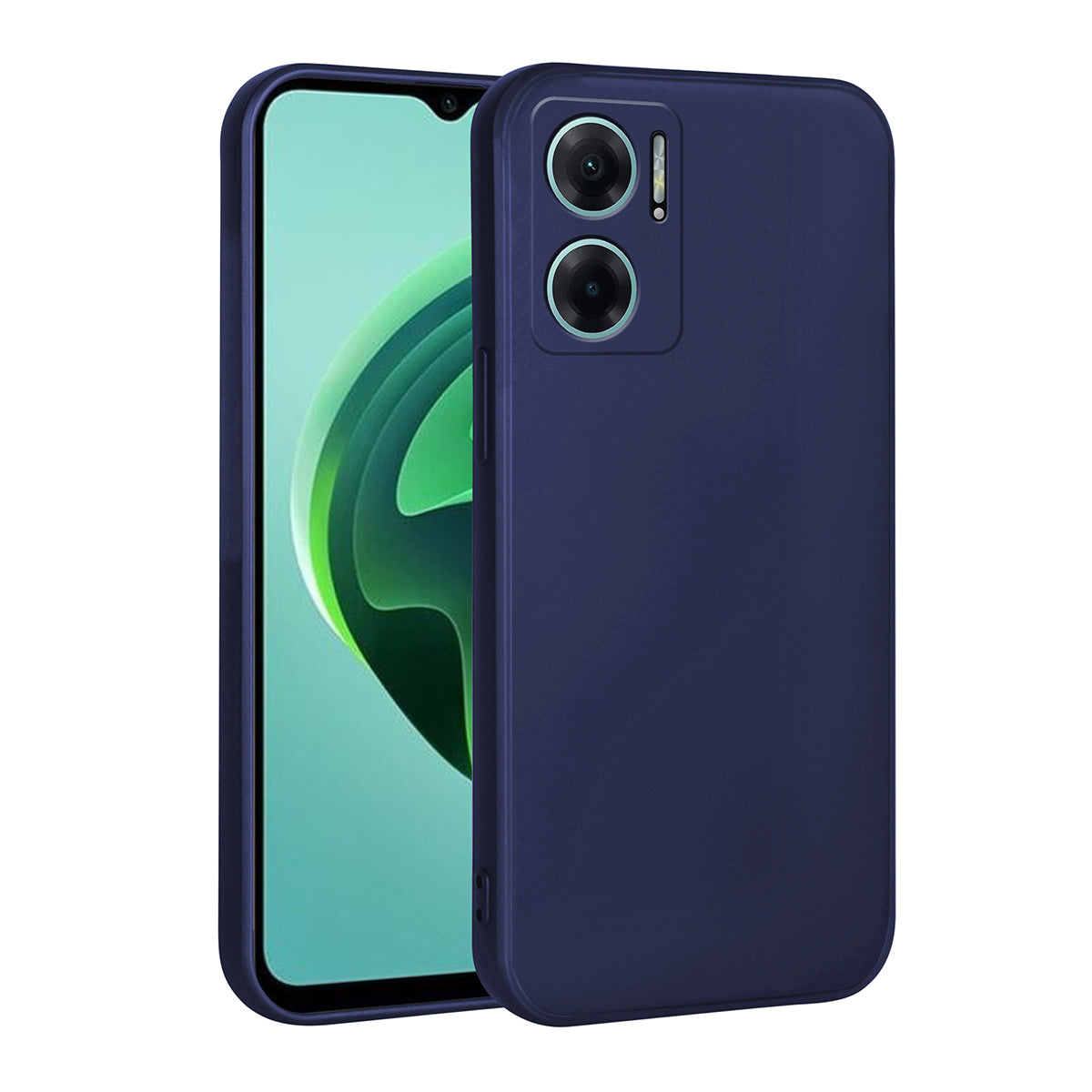 Xiaomi Redmi Note 11E Kılıf Zore Biye Silikon Lacivert