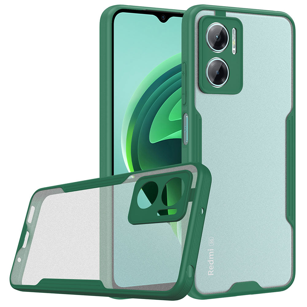 Xiaomi Redmi Note 11E Kılıf Zore Parfe Kapak Koyu Yeşil