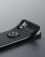 Xiaomi Redmi Note 11E Kılıf Zore Ravel Silikon Kapak Siyah-Mavi