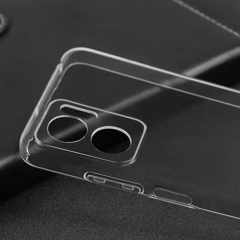 Xiaomi Redmi Note 11E Kılıf Zore Süper Silikon Kapak Renksiz