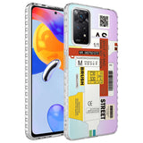 Xiaomi Redmi Note 11S Global Kılıf Airbag Kenarlı Renkli Desenli Silikon Zore Elegans Kapak NO8