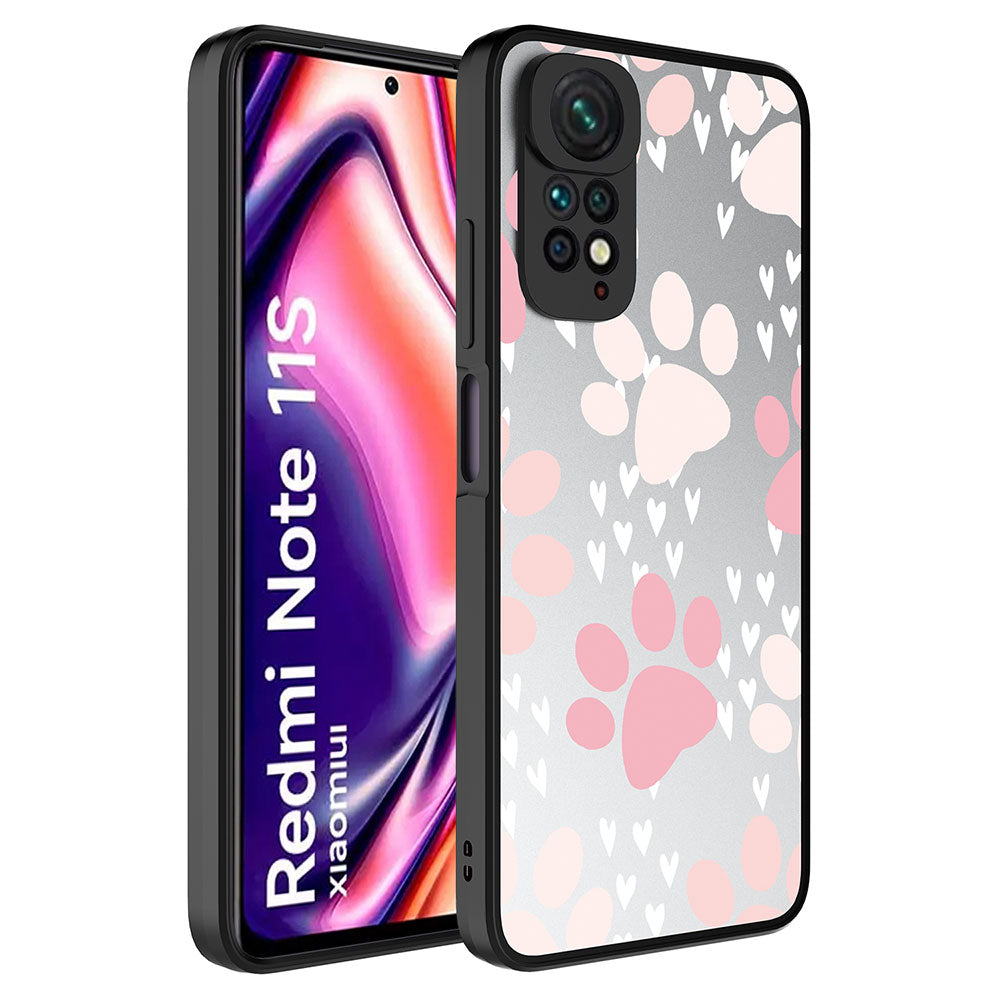 Xiaomi Redmi Note 11S Global Kılıf Aynalı Desenli Kamera Korumalı Parlak Zore Mirror Kapak Pati