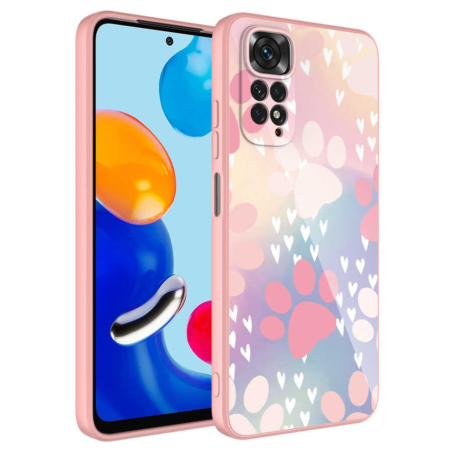 Xiaomi Redmi Note 11S Global Kılıf Kamera Korumalı Desenli Sert Silikon Zore Epoksi Kapak NO4
