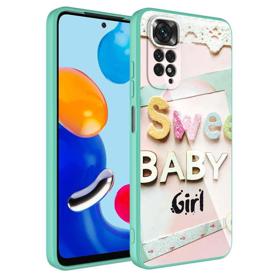Xiaomi Redmi Note 11S Global Kılıf Kamera Korumalı Desenli Sert Silikon Zore Epoksi Kapak NO5