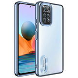 Xiaomi Redmi Note 11S Global Kılıf Kamera Korumalı Logo Gösteren Zore Omega Kapak Sierra Mavi