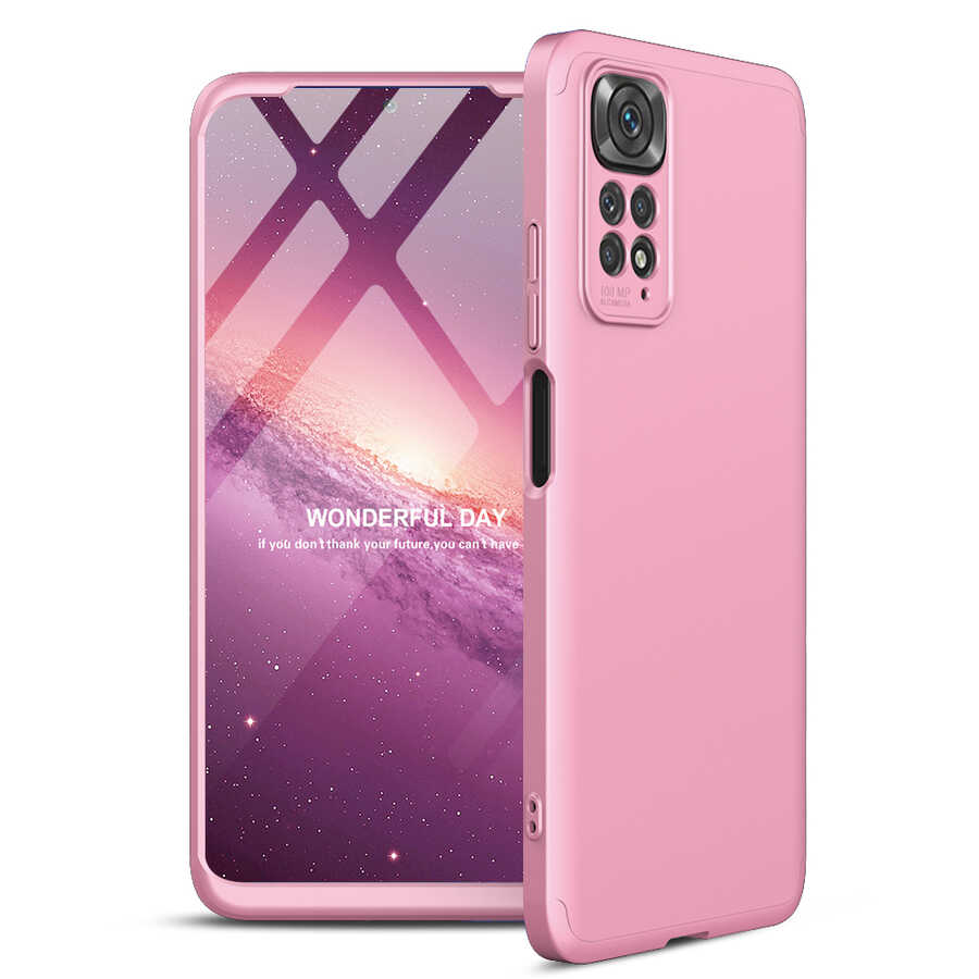 Xiaomi Redmi Note 11S Global Kılıf Zore Ays Kapak Rose Gold