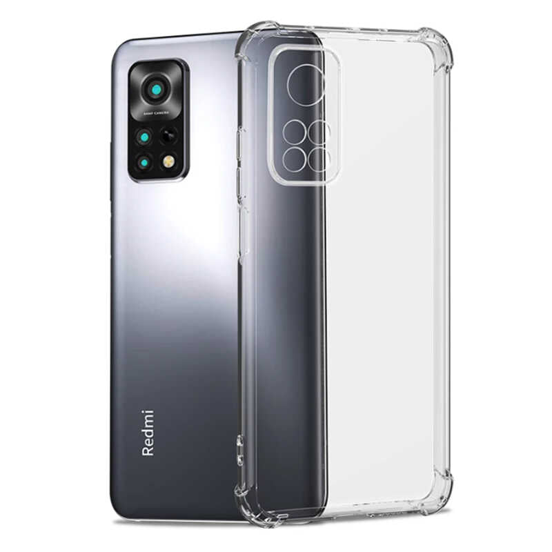 Xiaomi Redmi Note 11S Global Kılıf Zore Kamera Korumalı Nitro Anti Shock Silikon Renksiz