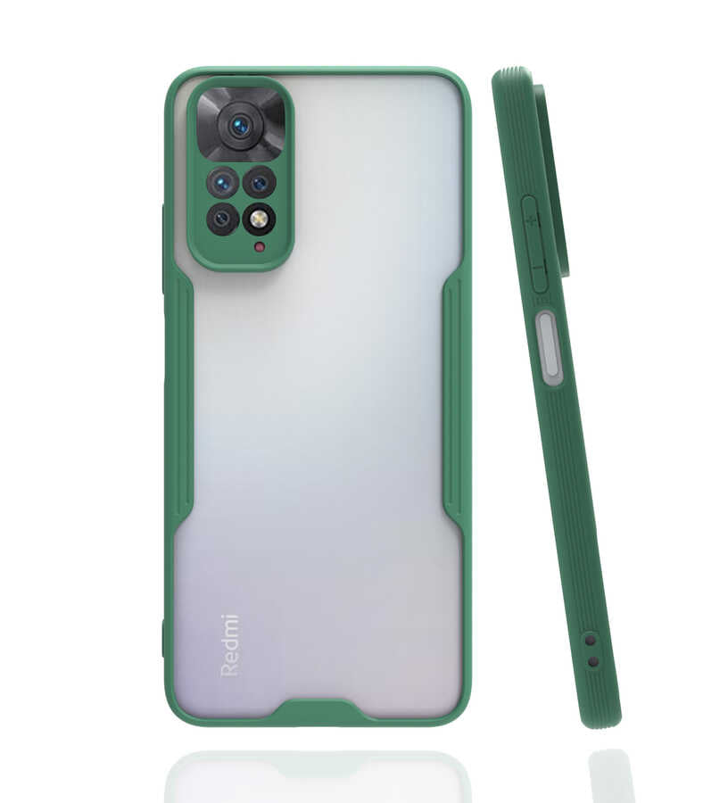 Xiaomi Redmi Note 11S Global Kılıf Zore Parfe Kapak Siyah
