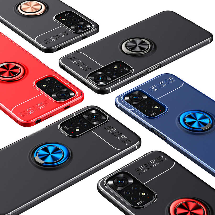 Xiaomi Redmi Note 11S Global Kılıf Zore Ravel Silikon Kapak Siyah