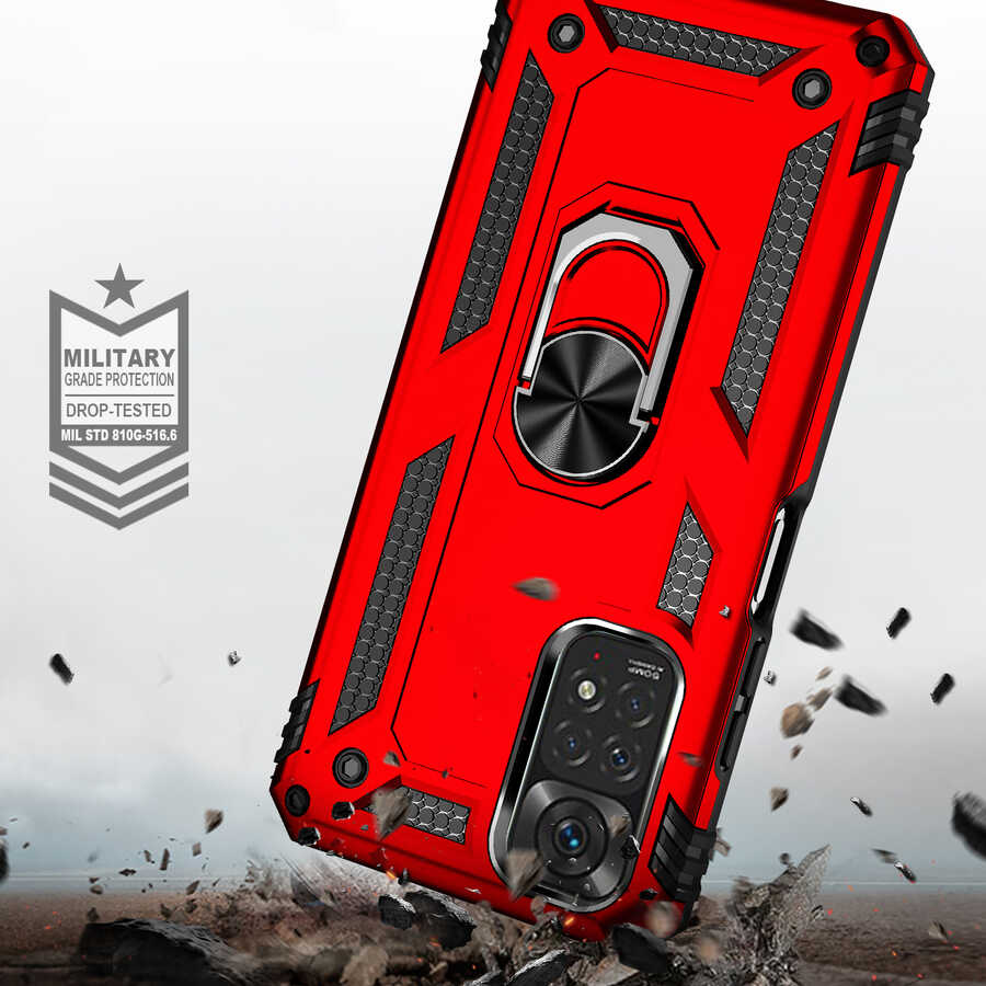 Xiaomi Redmi Note 11S Global Kılıf Zore Vega Kapak Mavi