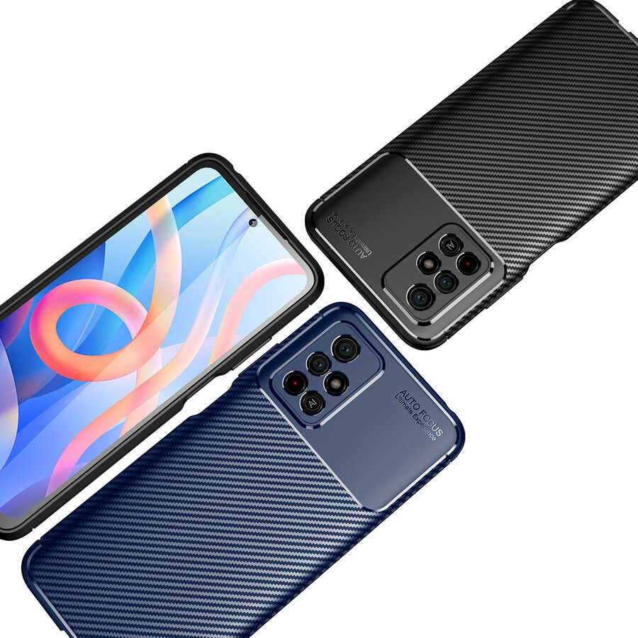 Xiaomi Redmi Note 11T 5G Kılıf Zore Negro Silikon Kapak Lacivert