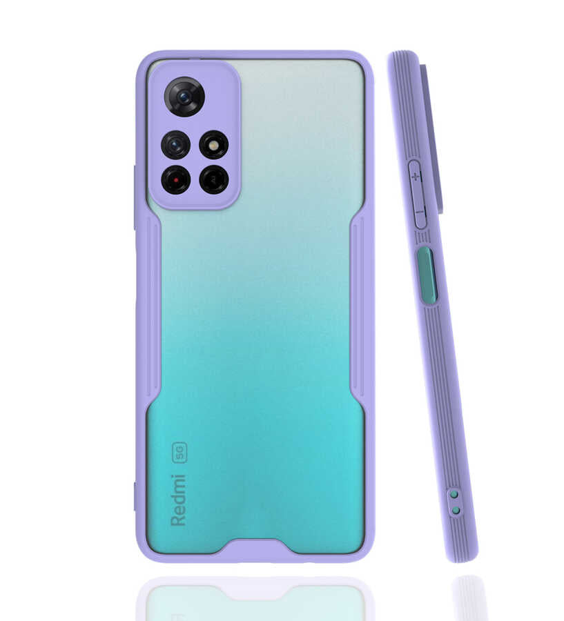 Xiaomi Redmi Note 11T 5G Kılıf Zore Parfe Kapak Mor