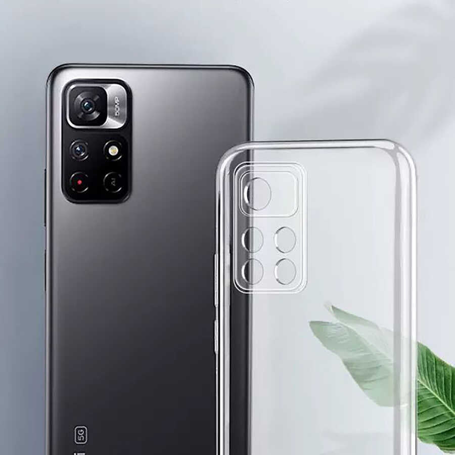 Xiaomi Redmi Note 11T 5G Kılıf Zore Süper Silikon Kapak Renksiz