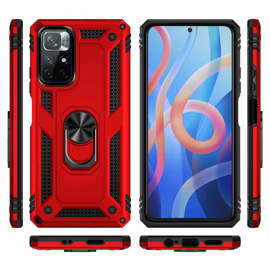 Xiaomi Redmi Note 11T 5G Kılıf Zore Vega Kapak Siyah