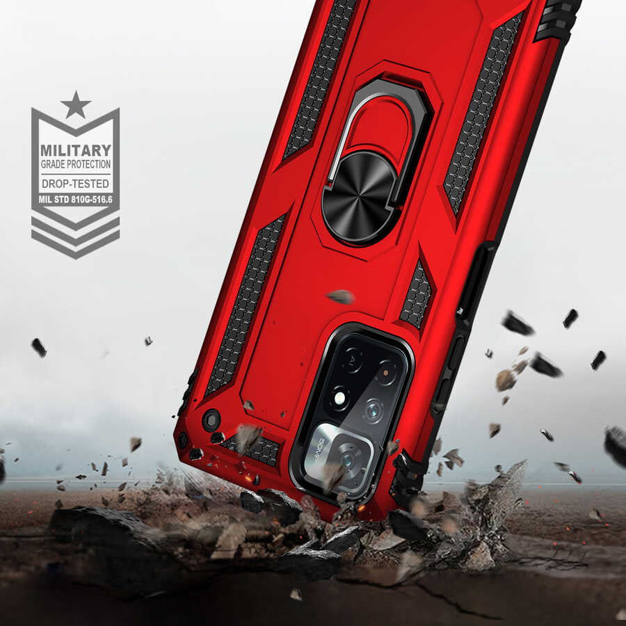 Xiaomi Redmi Note 11T 5G Kılıf Zore Vega Kapak Siyah