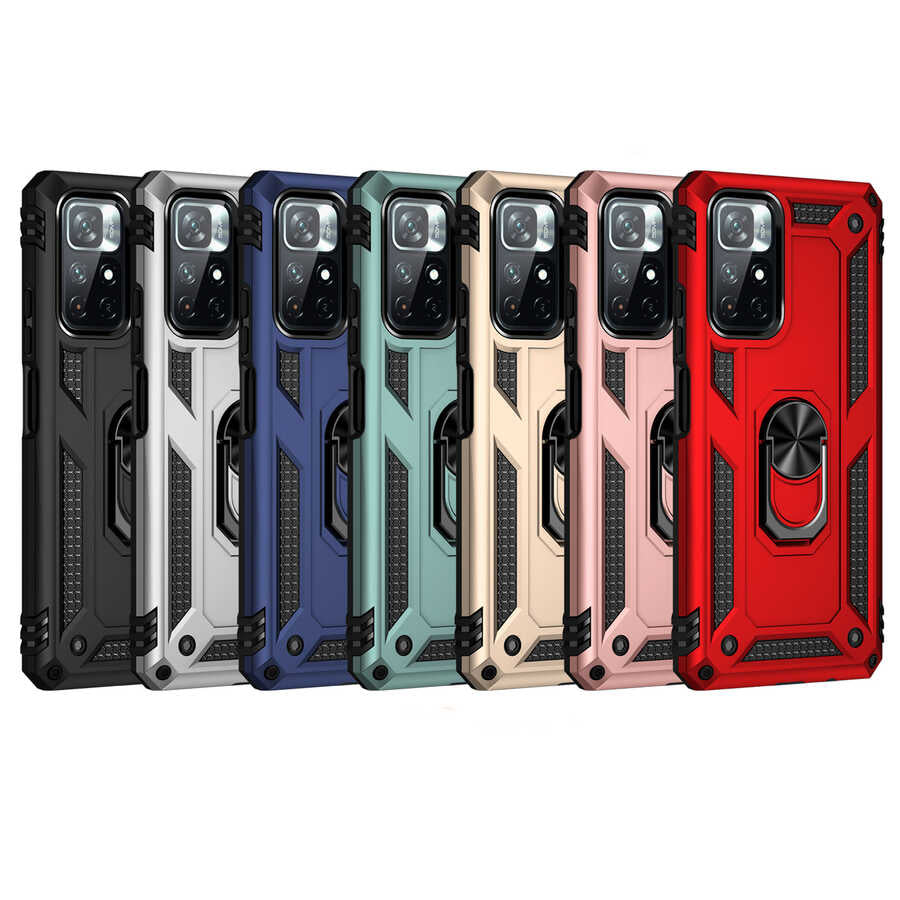 Xiaomi Redmi Note 11T 5G Kılıf Zore Vega Kapak Rose Gold