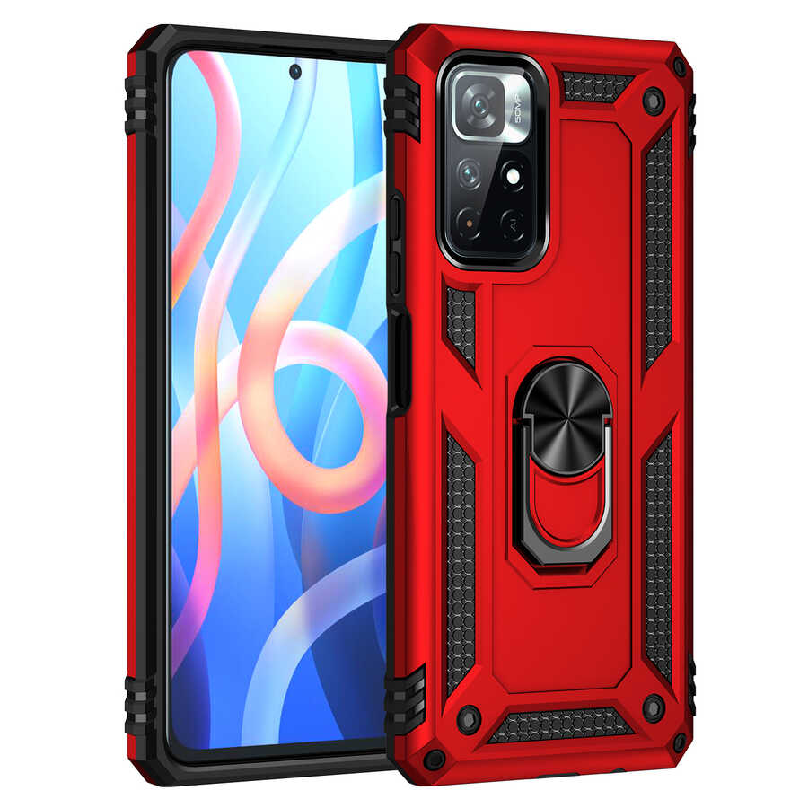Xiaomi Redmi Note 11T 5G Kılıf Zore Vega Kapak Gri
