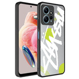 Xiaomi Redmi Note 12 4G Kılıf Aynalı Desenli Kamera Korumalı Parlak Zore Mirror Kapak Yazı