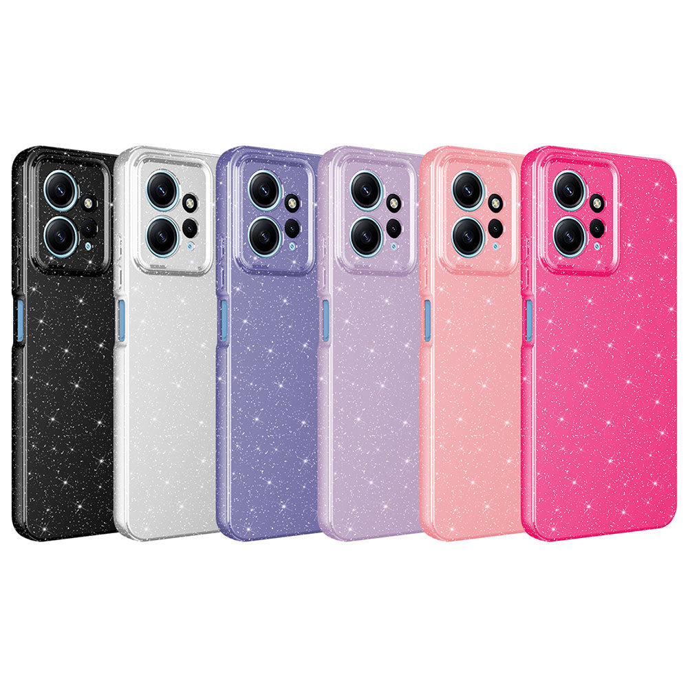 Xiaomi Redmi Note 12 4G Kılıf Kamera Korumalı Simli Lüks Zore Koton Kapak Gri