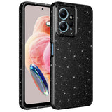 Xiaomi Redmi Note 12 4G Kılıf Kamera Korumalı Simli Lüks Zore Koton Kapak Siyah