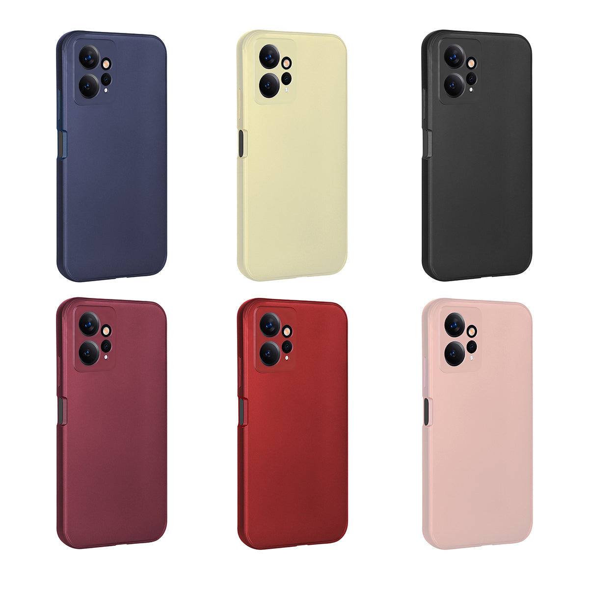 Xiaomi Redmi Note 12 4G Kılıf Zore Premier Silikon Kapak Mürdüm