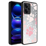 Xiaomi Redmi Note 12 5G Kılıf Aynalı Desenli Kamera Korumalı Parlak Zore Mirror Kapak Süper Anne