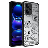 Xiaomi Redmi Note 12 5G Kılıf Aynalı Desenli Kamera Korumalı Parlak Zore Mirror Kapak Seyahat