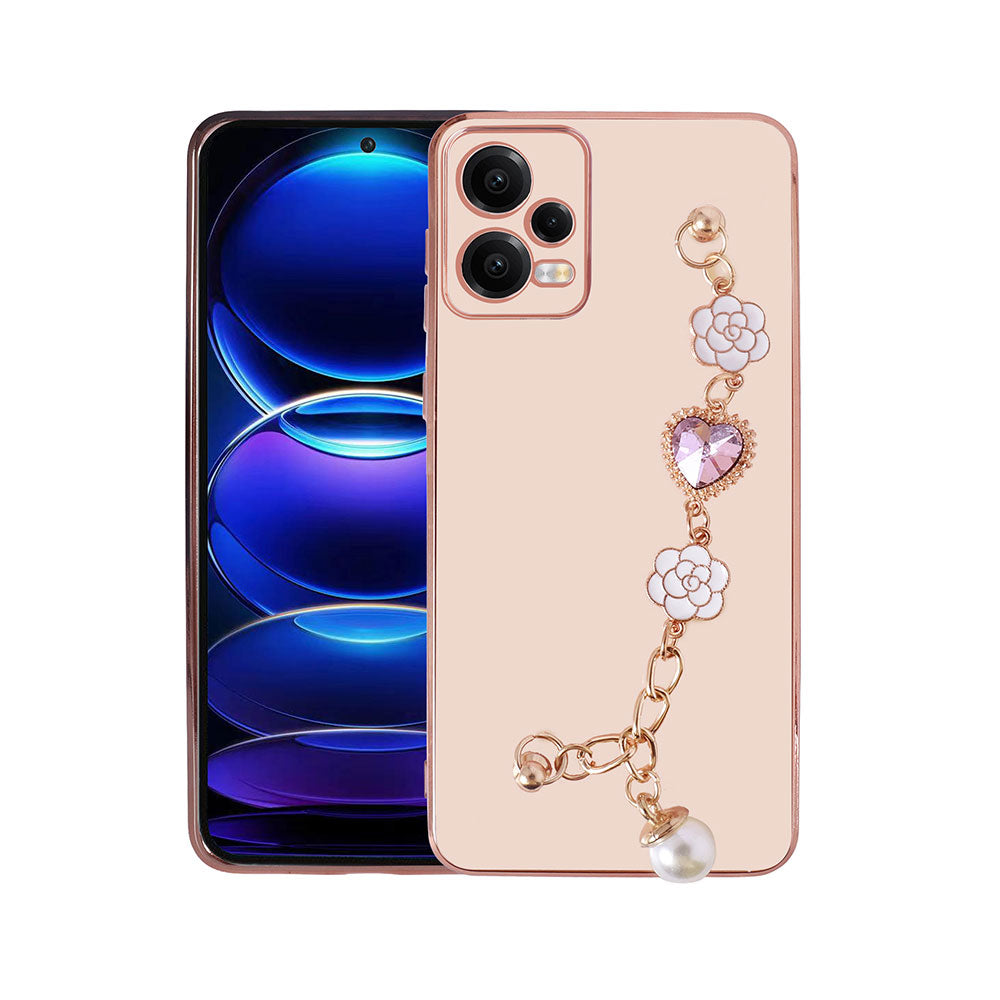 Xiaomi Redmi Note 12 5G Kılıf El Tutamaçlı Kamera Korumalı Zore Taka Silikon Kapak Beyaz