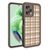 Xiaomi Redmi Note 12 5G Kılıf Kamera Korumalı Baskılı Arka Yüzey Zore Klas Kapak Koyu Kahve