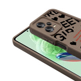 Xiaomi Redmi Note 12 5G Kılıf Kamera Korumalı Baskılı Arka Yüzey Zore Klas Kapak Koyu Kahve