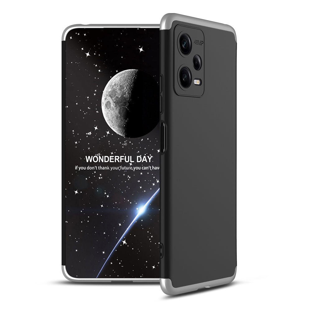 Xiaomi Redmi Note 12 5G Kılıf Zore Ays Kapak Siyah-Gri