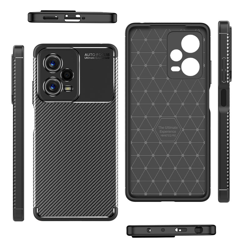 Xiaomi Redmi Note 12 5G Kılıf Zore Negro Silikon Kapak Siyah